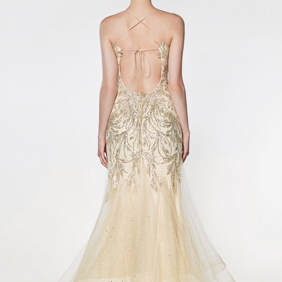 Sweetheart Neck Lace Long Evening Dress CDAM018 - Picture 2 of 5